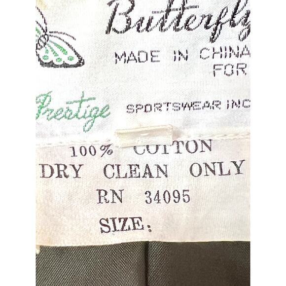 Vintage Butterfly for Prestige Brown Cotton Velvet 3 Pockets Blazer Jacket 12 - Picture 9 of 10